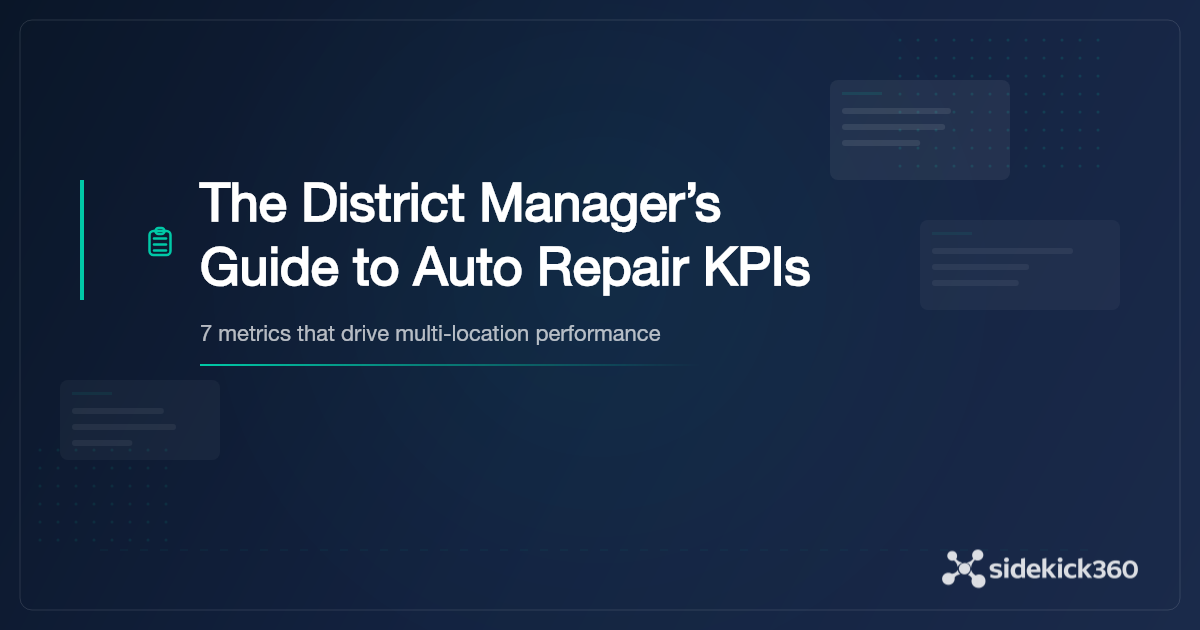 The District Manager's Guide to Auto Repair KPIs