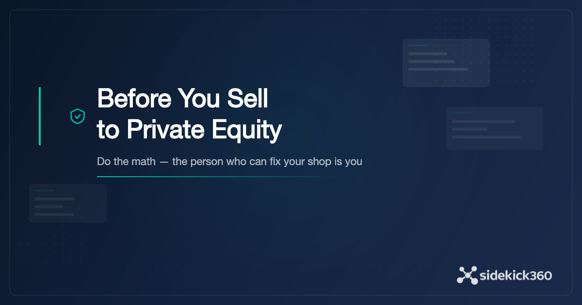 Before You Sell Your Auto Repair Shop to Private Equity: Do the Math